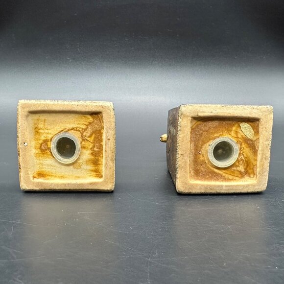 Vintage Shaker Set 1970s Boy Girl Brown Salt Pepper Boho Kitschy Figurines - Picture 7 of 8